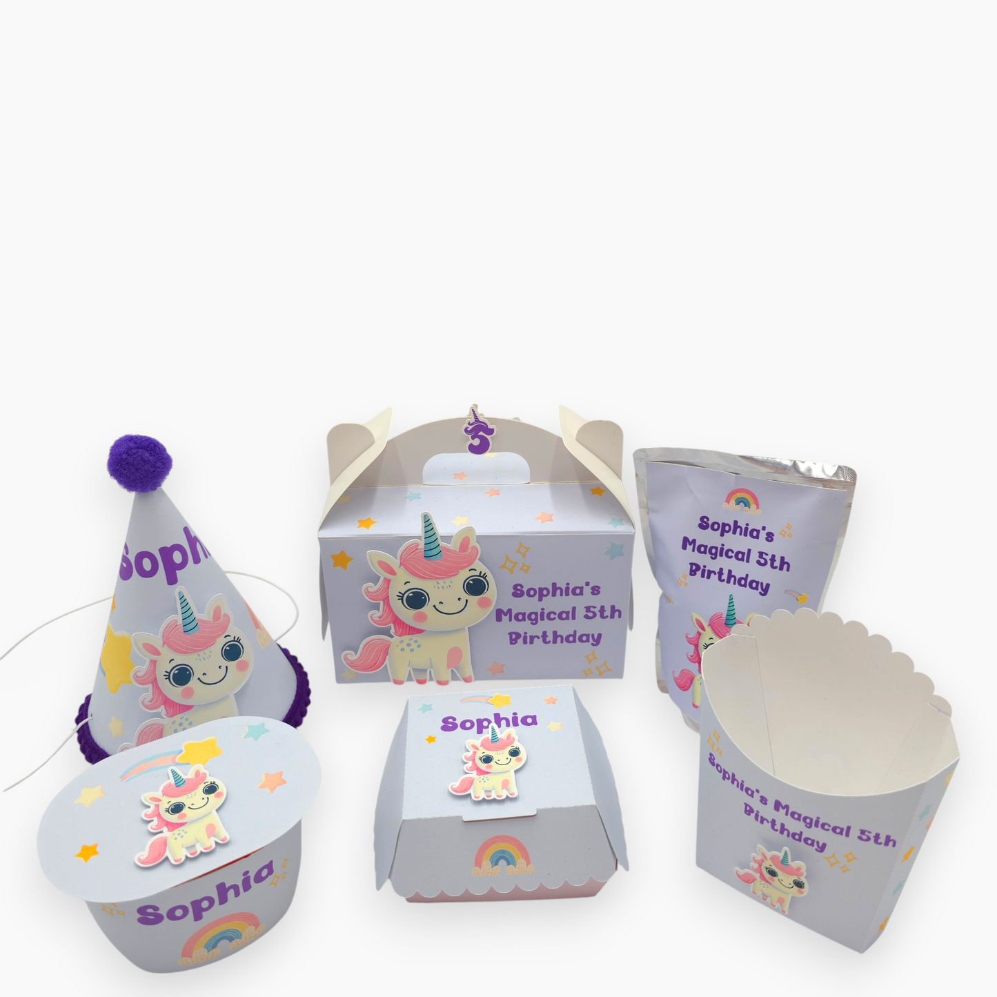 Magical Unicorn Celebration Snack Station Bundle