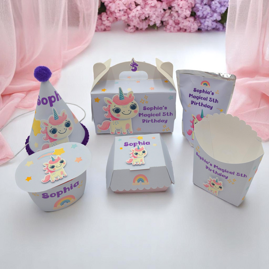 Magical Unicorn Celebration Snack Station Bundle